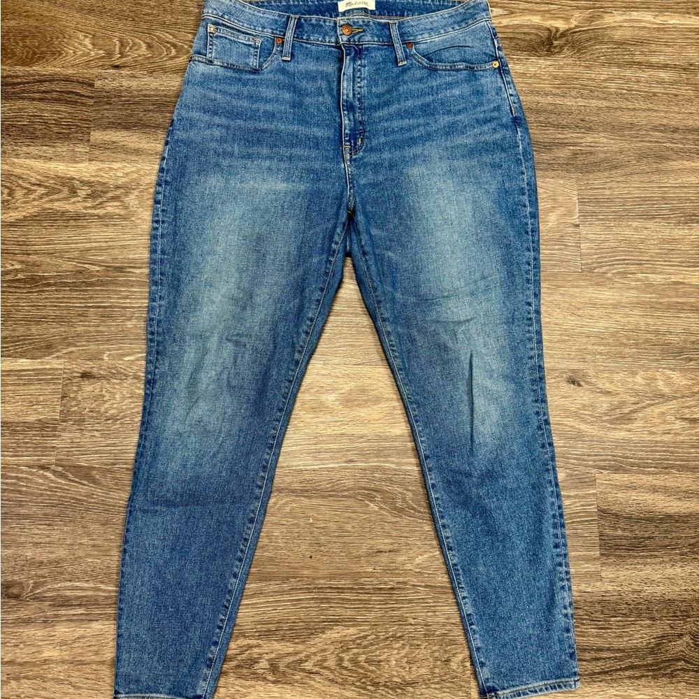Madewell Curvy High-Rise Skinny Jeans Size 32 Medium Wash Denim